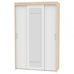 Шкаф-купе Аларти T-3-230х145х60-MДСС-Белый-11