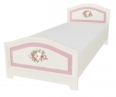 Кровать Мебельсон Алиса 1,2х2,0 Белый / Крем