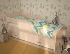 Кровать детская Техномебель Максимка с ящиком Дуб млечный