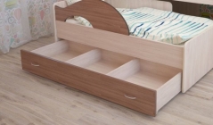 Ящик для кровати 160 Техномебель РАДУГА Ясень шимо темный / Ясень шимо светлый