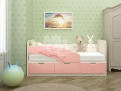 Кровать детская МиФ Дельфин Розовый белфорт