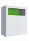 Тумба Стиль Палермо Юниор 06 Белый глянец Ясень шимо светлый Зеленый