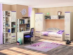 Комплект мебели для комнаты подростка Витра Мегаполис 1 Сосна Астрид