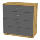 Комод Аларти K-93x45x45-1ДВ-Графит