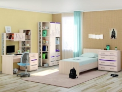 Комплект мебели для комнаты подростка Витра Мегаполис 3 Сосна Астрид