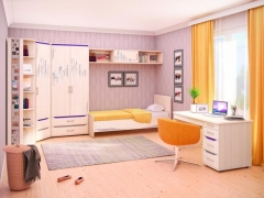 Комплект мебели для комнаты подростка Витра Мегаполис 5 Сосна Астрид