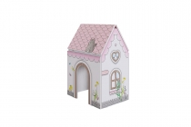 Стол Мебельсон Домик MK-0017 Белое дерево/розовый
