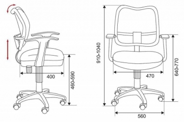 Кресло офисное Бюрократ Бюрократ CH-W797/PK/TW-13A