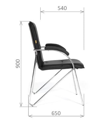 Кресло посетителя Chairman CHAIRMAN 850 Terra 118 черный