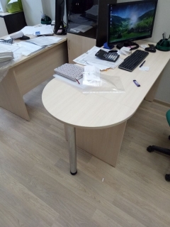 Стол письменный Альтерна Р.С-12 дуб молочный