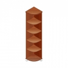 Стеллаж угловой Альтерна Пр.У-1 орех