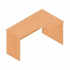 Стол компьютерный угловой Альтерна Р.РС-14 правый дуб молочный