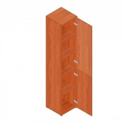 Шкаф для документов узкий Альтерна Р.П-2Д вишня Оксфорд