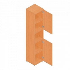 Шкаф для документов узкий Альтерна Р.П-4 бук Бавария