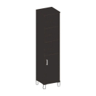 Стеллаж с дверью ДСП Skyland В431.2 L Венге магия