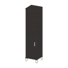 Стеллаж с дверью ДСП Skyland В431.2 R Венге магия