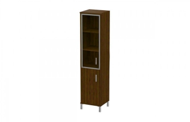Стеллаж стекло в раме Skyland В431.9 R Орех Даллас