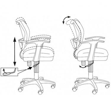 Кресло офисное Бюрократ Бюрократ CH-W797/LB/TW-55