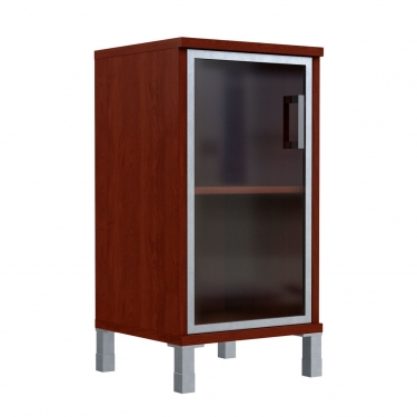 Стеллаж стекло в раме Skyland В411.4 R Бургунди