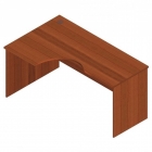 Стол компьютерный угловой Альтерна Р.СКУ-16 левый орех Аликанте