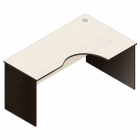 Стол компьютерный угловой Альтерна Р.СКУ-16 правый Венге/Дуб молочный