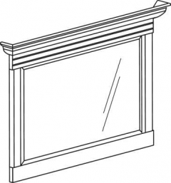 Зеркало Яна Флоренция 674 Дуб оксфорд