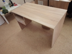 Стол письменный Skyland S-1200 L с левой подвесной тумбой Дуб Сонома Светлый