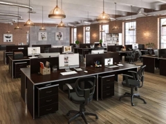 Стол письменный POINTEX SWF27410101 Темный дуб