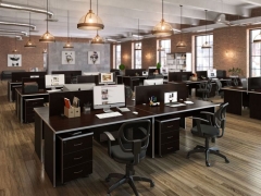 Стол письменный POINTEX SWF27410401 Темный дуб