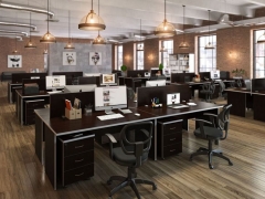 Стол письменный POINTEX SWF27411001 Темный дуб