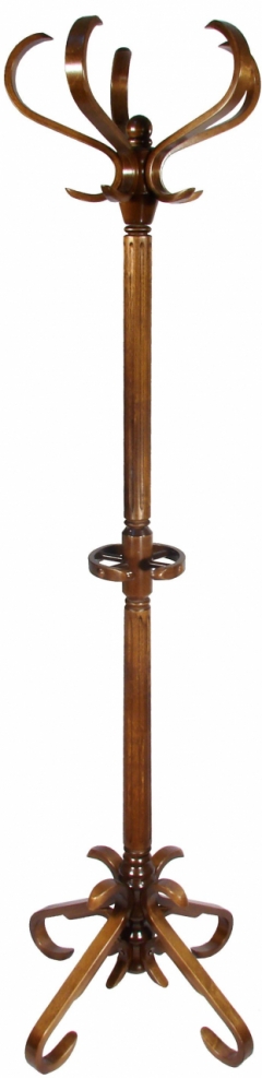 Вешалка напольная Мебелик В 10Н Тёмно-коричневый