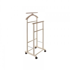 Вешалка костюмная на колесах Мебелик В 22Н Слоновая кость