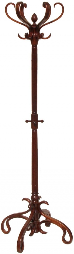 Вешалка напольная Мебелик В 4Н Тёмно-коричневый