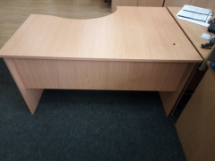 Стол компьютерный угловой Альтерна Р.СКУ-14 левый бук Бавария