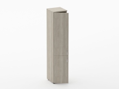 Шкаф высокий закрытый Персона Грата Glassy 6.19.13Л Дуб сантана светлый