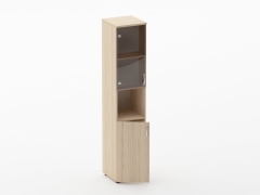 Шкаф высокий со стеклом и нишей Персона Грата Glassy 6.19.14Л Туя