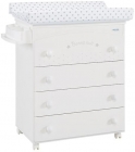 Комод Micuna Micuna Bonne Nuit пеленальный B-970 white матрасик stars grey