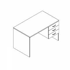 Стол преподавателя однотумбовый Альтерна АЛц.СПО-2