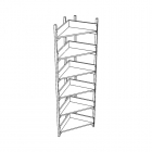 Стеллаж угловой Альтерна на металлокаркасе АЛц.СТУ