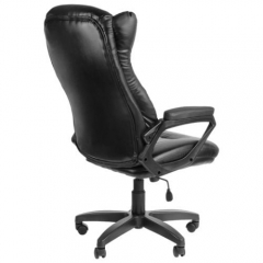 Кресло OLSS Адмирал ULTRA кож.зам. Черный