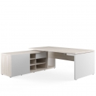 Стол рабочий на опорной креденции левый POINTEX ZIO28510821 Светлый дуб