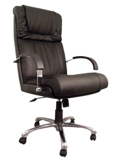 Кресло руководителя OLSS Орхидея хром Черный