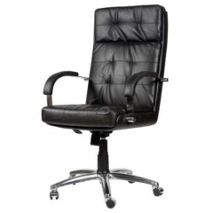 Кресло руководителя OLSS Президент хром Черный