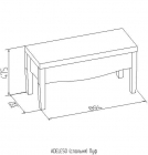 Пуф Глазовская МФ ADELE 50 Дуб Сонома/Venzel Coral спальня