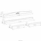 Карниз Глазовская МФ ADELE 52 Дуб Сонома/Орех шоколадный спальня