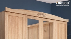 Спальня Глазовская МФ композиция 1 ADELE Дуб Сонома/Орех шоколадный спальня