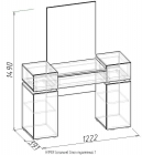 Стол туалетный Глазовская МФ 1 HYPER Палисандр/Венге спальня