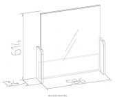 Трюмо Глазовская МФ Sherlock 56 Орех шоколадный спальня
