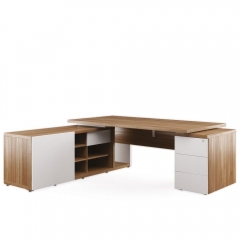 Стол рабочий на креденции и тумбе левый POINTEX ZIO28511031 Орех