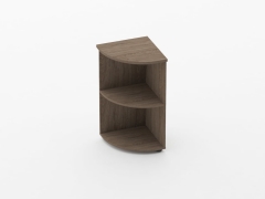 Стеллаж угловой низкий Персона Грата Glassy 6.08.20 Дуб Верцаска